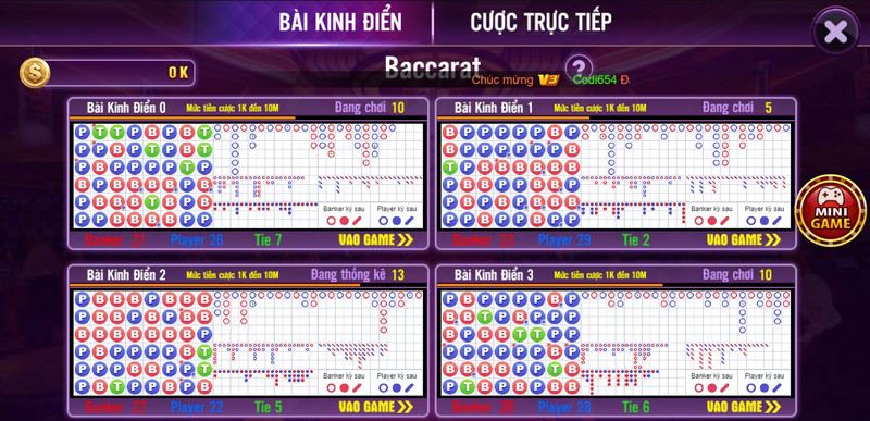 Tuân thủ luật khi chơi Baccarat 68 game bài