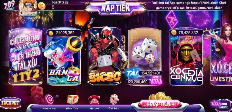 Giao diện đỉnh cao, âm thanh sống động trong từng game