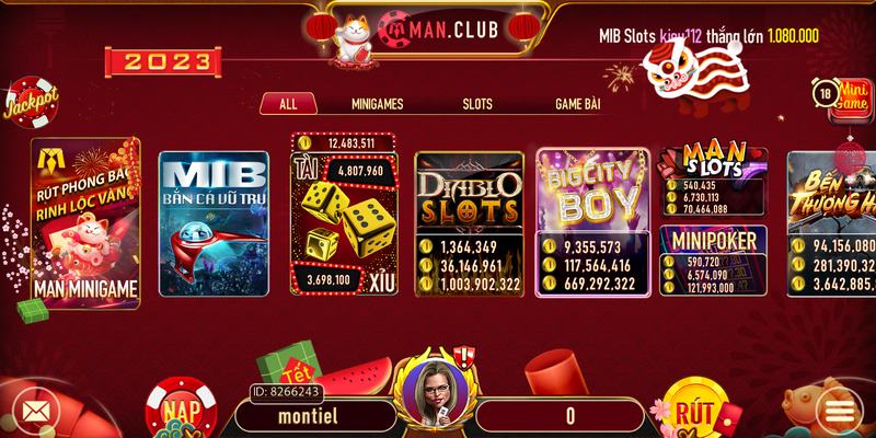 Những danh mục game được chơi nhiều tại Man club