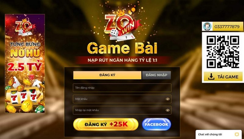 Chia sẻ các bước đăng ký tài khoản game tại Zowin