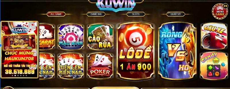 Kuwin Vip luôn chú trọng phát triển kho game với nhiều thể loại