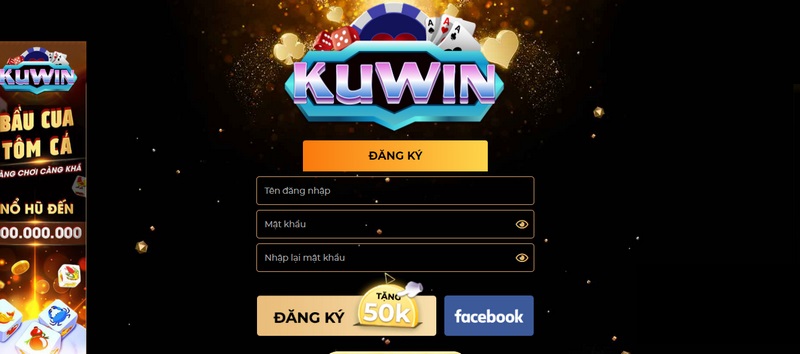 Đăng ký tài khoản tại Kuwin vip