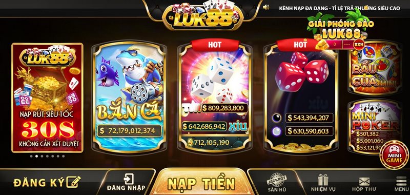 Các siêu phẩm game đáng để bạn trải nghiệm tại Luk88 Club