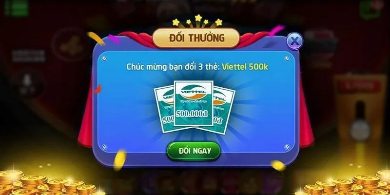 Đổi thưởng bằng thẻ cào cho người chơi